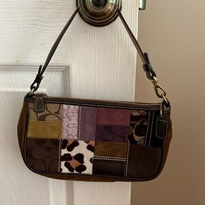 Coach purse, patchwork pattern
